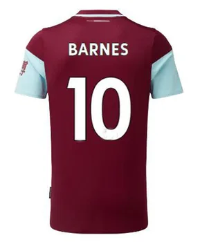 Burnley futbalový dres 2020 9 DREVA 10 BARNES 11 MCNEIL Domov ďaleko 20 21 18 WESTWOOD 19 RODRIGUEZ tričko, Mikina