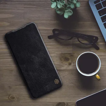 Pre Xiao Mi POCO X3 NFC Prípade Qin Luxusné Ročníka PU Kože Flip puzdro S Card Pre PocoPhone X3 NFC Funda Nillkin Prípade