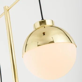 Kreatívne jednoduché, stojacie lampy sklenenú guľu stojaca lampa chrome zlato, obývacia izba, spálňa nový dizajn umenie domáce dekorácie osvetlenie