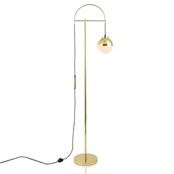 Kreatívne jednoduché, stojacie lampy sklenenú guľu stojaca lampa chrome zlato, obývacia izba, spálňa nový dizajn umenie domáce dekorácie osvetlenie
