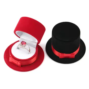 2 kusy krásne Zamatové darčeka cylinder šperky box snubný prsteň box Náhrdelník Krúžok Prípade Náušnice Držiak na šperky zobraziť