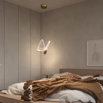 2020 Nové Luxusné Prívesok Motýľ Osvetlenie Pre Nočné Dieťa Izba Winfordo Osvetlenie