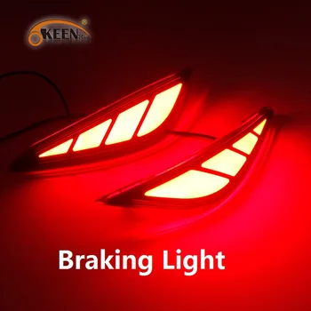 OKEEN 2 ks Auto Styling Pre Toyota Rush 2018 2019 LED Zadný Nárazník Reflektorom Svetla Beží Svetiel Brzdové Svetlo do Hmly Žiarovka 12V
