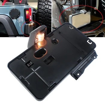 špz držiteľ so svetlom na Jeep Wrangler JK 2007-2017 Neobmedzený auto poznávacia značka držiteľa číslo rámu