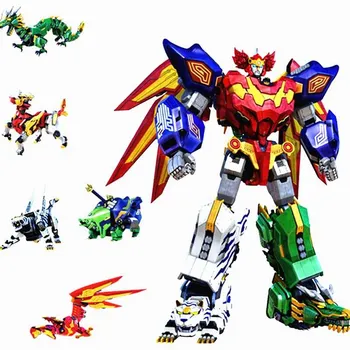2019 nové Deti, Hračky, Darčeky, 5 v 1 Montáž Dinozords Transformácie Ranger Megazord Robot Akčné Figúrky Deti, Hračky, Darčeky