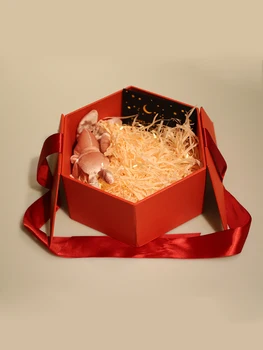 Darčekové balenie krabíc s papierového Vrecka a Strúhaným papier na Vianoce Nový Rok Svadobné Narodeninovej Party Candy Darček