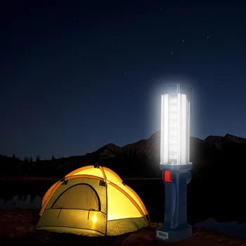 Prenosné 2 Režime 32SMD Baterka Pochodeň USB Nabíjateľné LED Pracovné Svetlo Magnetické Lanterna Háčik na Zavesenie Lampa Pre Outdoor Camping