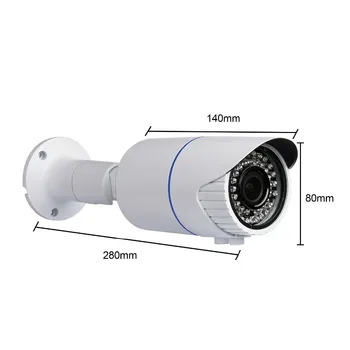 H. 265 Bullet POE IP Kamera 2MP 5MP 2.8 mm-12 mm Motorizované Objektív, Automatické ostrenie A Zoom, Vodotesný Dohľadu Bezpečnostné Kamery Vonkajšie