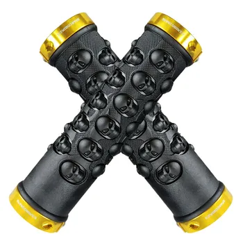 Požičovňa ochrany životného prostredia TPR gumy riadítka rukoväte lock protišmykové lebky grip 138mm pre MTB cestný bicykel BMX