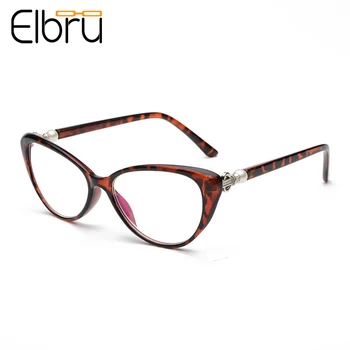 Elbru Ultralight Anti-modré Svetlo Cat Eye Okuliare na Čítanie Ženy Pohodlie Full Frame Zväčšovacie Presbyopia Okuliare +1.0to4.0