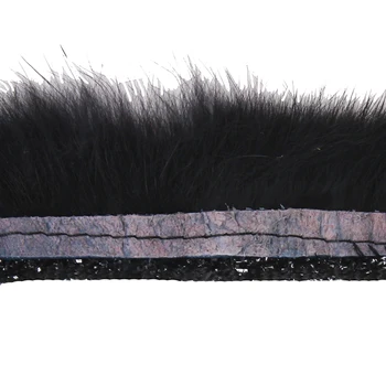 10yard Čierne Vlasy Strapec Fringe Orezávanie Čipky Pletené Textílie Páse s nástrojmi Motívy Nášivka Šitie Príslušenstvo pre Oblečenie T1757