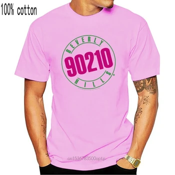 Beverly Hills 90210 Krátky Rukáv Neon Muži T-Shirt