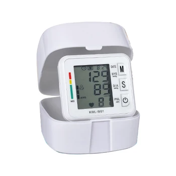 Zápästie krvný tlak monitor Hlas Digitálne zariadenia na Automatické Tonometer Sphygmomanometer Meranie Pulzu Meter Pulsometer Zadarmo box