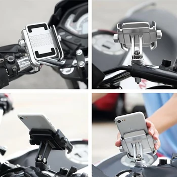 2018 Auto Styling MOTOWOLF Motocykel Upravené Držiaka Telefónu AL 360 Horizontálnej rotácie v Pohode styling 1PCS Rýchly Pokles Lodnej dopravy
