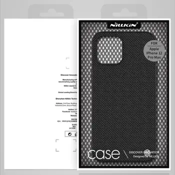 Mobilný Telefón puzdro Pre iPhone 12 Pro Max 12 mini NILLKIN Prípade 3D Nylonové Vlákno Textúrou Matný Kryt Mobilný Telefón Prípadoch a Poťahy
