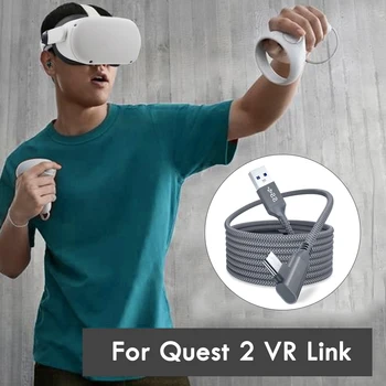 5M údaj Nabíjací Kábel Pre Oculus Quest 2 Odkaz VR Headset USB 3.0 Typ C Prenos Dát USB-A-Typ-C Kábel VR Príslušenstvo
