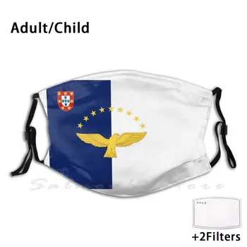 Azory Vlajka Dospelých, Deti Proti Prachu, Filter Diy Maska Galo Kohút Portugalsko, Azorské