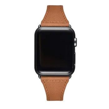 Originálne Kožené slučky pásmo Pre Apple hodinky 38mm 42mm iWatch kapela 44 mm 40 mm Tenký náramok na zápästie Apple hodinky 5/3/4/2/1 40 44 38 mm