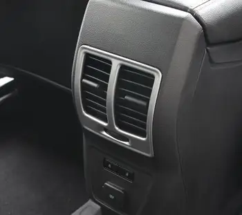 ABS Chrome Pre Ford Escape Kuga 2017 2018 príslušenstvo styling Auto Späť, Zadný klimatizácia zásuvky Prieduch rám, Kryt Výbava
