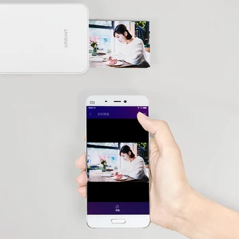 Youpin XPRINT Mobilný telefón, foto tlačiareň bluetooth pripojenie 10pcs Tlač, papier s vysokým rozlíšením AR foto 1670 tisíc farieb