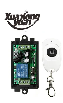 Xuanlongyuan DC12V 1 CH 1CH RF Diaľkové Ovládanie Prepínač Systém,Vysielač + Prijímač S Jedným Tlačidlo/brány/ svetlo