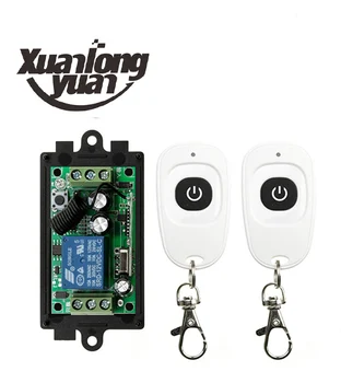 Xuanlongyuan DC12V 1 CH 1CH RF Diaľkové Ovládanie Prepínač Systém,Vysielač + Prijímač S Jedným Tlačidlo/brány/ svetlo