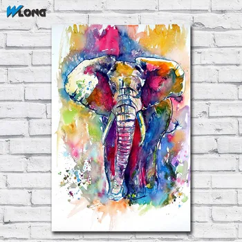 Móda Tlač olejomaľba Atrament Umenie Majestátne slony Wall Art Plátno Tlačiť Obrázky, Obývacia Izba A Spálňa bez rámu