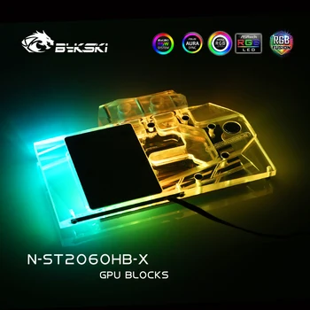 Bykski N-ST2060HB-X, Úplné Pokrytie Grafická Karta Vodného Chladenia Bloku, Pre Zotac RTX2060-6GD6 OC HB/GTX1660Ti-6GD6 OC HA