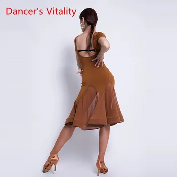 Latinský Tanec Nové Šaty Dospelé Samice Šaty, Sexy tvaru Fáze Výkonu Kostým Žena Odbornej Praxe Oblečenie