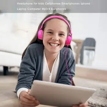 Deti, Dievčatá Roztomilý Slúchadlá s Mikrofónom Ťažké Basy Slúchadlá Módne Stereo Headset Pre Huawei Mobil Sony Computer