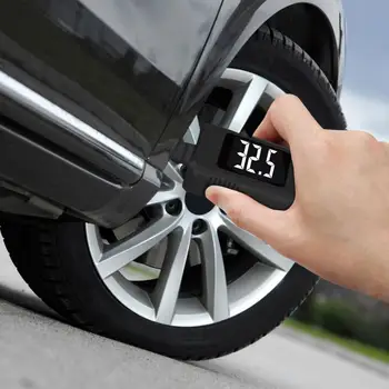 Tlaku v pneumatikách Rozchod a Hĺbku Dezénu ukazovateľ 2-v-1 pre Digitálne Pneumatiky Rozchod s Kľúčovými Reťaze pre osobné Automobily, SUV, Nákladné automobily a Väčšina Vozidiel