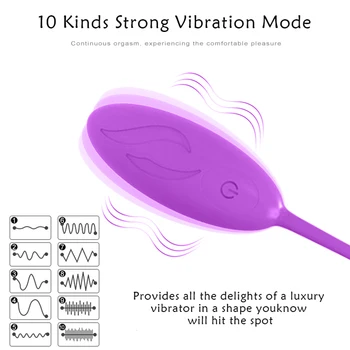 Guľka Vibrátor 12 Rýchlosť Diaľkové Ovládanie Vibračné Vajíčko Silné Sexuálne Hračky Pre Ženy Milujú Vajcia G Mieste Stimulátor Klitorisu Sex Vajcia