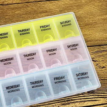 7 Dní Týždenník Tablet Pilulku Medicíny Box Držiteľ Skladovanie Organizátor Kontajner Prípade Pilulku Box Štiepačky Organizátor Ľahko Sa Prenáša