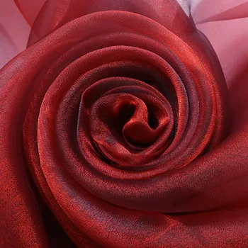 Gáza Organza Magické Farebné Tkaniny Efektných Priadzí Dekoratívne Šaty Svadobné Šaty Ručné Remeselné Oka Transparentné DIY Príslušenstvo