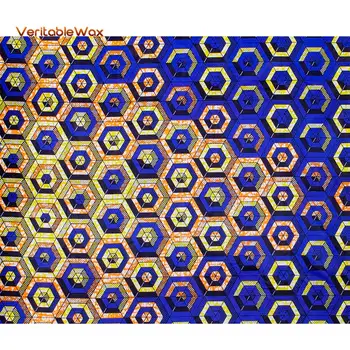 2020 Polyester Vosk Vytlačí Textílie Ankara VeritableWax Vysoko Kvalitné 6 Metrov Afriky Textílie Patchwork Šitie Šaty Plavidlá FP6258
