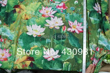 100*obliečky bavlna 140 cm materiál pre šaty green lotus opony tissu tecido etnických textílie