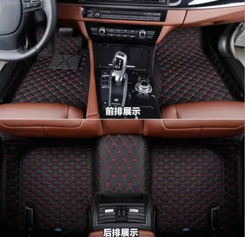 Pre Audi Q7 4M 2016 2017 Príslušenstvo Lear Interiéru Lear Koberce Kryt Auto Nohy Mat Poschodí Pad 1set len sa hodí pre 7 Sedadiel