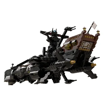 BuildMoc Space Battleship Arcadia-Kapitán Harlock (Albator) Film Komické Série Space Pirate Lode, Stavebné Bloky, Hračky, Darčeky