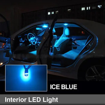 8pcs White Ice Blue Canbus bezchybné Auto LED Žiarovky Interiéru Mapu Dome Light Kit Pre Citroen Xsara Pre Picasso 2000-2009 2010