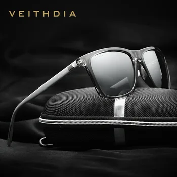VEITHDIA 2020 Vintage Hliníkové+TR90 slnečné Okuliare Photochromic pánske Okuliare Polarizované Len Slnečné Okuliare Okuliare Pre Mužov/Ženy 6108