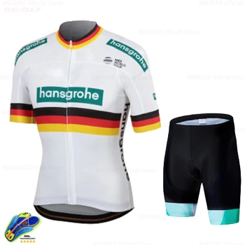 Boraful 2020 Hansgrohe Cyklistika Dres Nastaviť Krátke Cyklistické Tričko Bicykli Cyklistické Oblečenie, Oblečenie Ropa Ciclismo Letné Nosenie