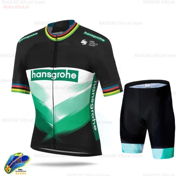 Boraful 2020 Hansgrohe Cyklistika Dres Nastaviť Krátke Cyklistické Tričko Bicykli Cyklistické Oblečenie, Oblečenie Ropa Ciclismo Letné Nosenie