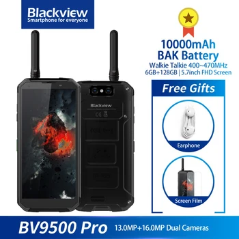 Blackview BV9500 Pro IP68/IP69K Robustný Telefón 6GB 128GB 10000mAh QC 16.0 MP Fotoaparát Octa-Core 18:9 NFC Smartphone, Walkie Talkie