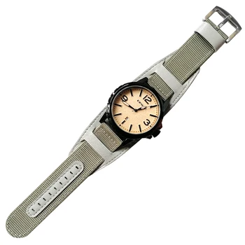EPOZZ Zabrániť kovové alergie série Japonsko MOV Top značky Luxusné hodinky mužov Kožený remienok relogio masculino