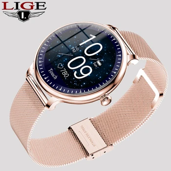LIGE Smart hodinky Srdcového tepu Náramky smart Náramky Život nepremokavé fitness kapela smartbracelet pre ženy, Šport, Hodinky