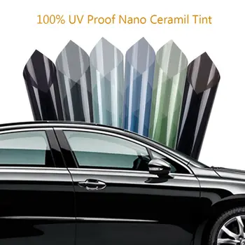 SUNICE 80X300CM Auto Okná Odtieň Tónovania Film Stavebné Okenné Fólie 5% 35% 65% 70% Prenosovej Nano Odtieň Lete UV Protector