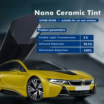 SUNICE 80X300CM Auto Okná Odtieň Tónovania Film Stavebné Okenné Fólie 5% 35% 65% 70% Prenosovej Nano Odtieň Lete UV Protector