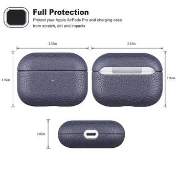 Vlastné Originálne Kožené Ochranné Puzdro Pre Apple AirPods Pro Prípade Vzduchu Pod 1 2 Bluetooth Bezdrôtové Slúchadlá Rukáv Kryt Box