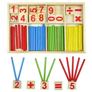 Detské Drevené Hračky 99 Násobenie Tabuľka Matematika Hračka 10*10 Obrázok Bloky Dieťa Učiť Vzdelávacie Montessori Dary