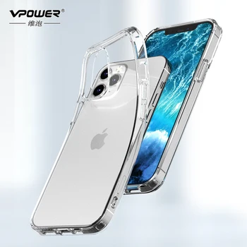 Pre apple iphone 12 5.4 6.1 6.7 prípade shockproof Crystal Clear Mäkké TPU Airbag Telefón púzdra Pre iphone 12 iphone12 5.4 6.7 6.1